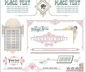 Page decoration borders and frames vector 04