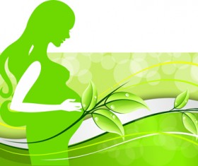 Pregnant woman with elegant background 01