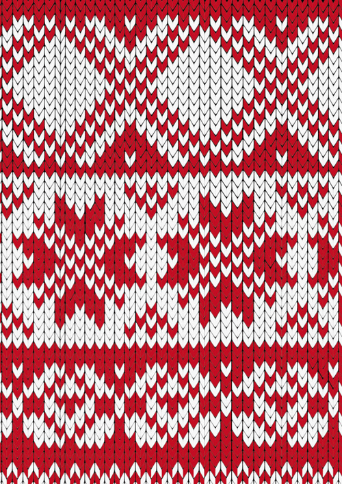 Red and white fabric pattern vector