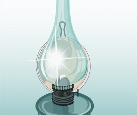 Retro lamp vector material 03