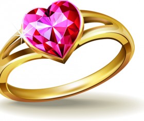 Realistic rings creative design vector set 01