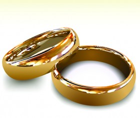 Realistic rings creative design vector set 02