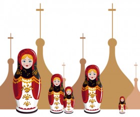Russian style creative design vector 03