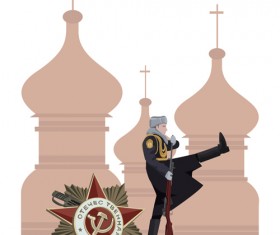 Russian style creative design vector 04