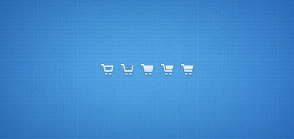 Small fine shopping cart psd icons