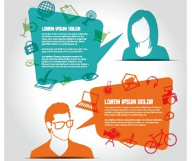 Social network business people vector 02