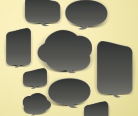 Creative speech bubble for your text design vector 04