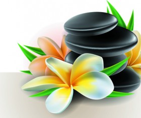 Vector set of spring flowers design graphics 07