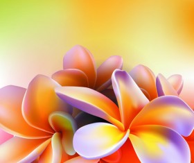 Vector set of spring flowers design graphics 08