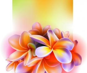 Vector set of spring flowers design graphics 09