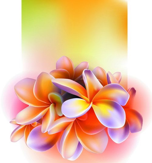 Vector set of spring flowers design graphics 09