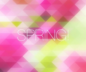 Shiny spring elements vector background set 10