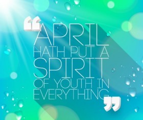 Shiny spring elements vector background set 06