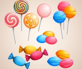 Colorful sweet and background art vector 01