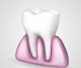 Tooth creative design vector material 01