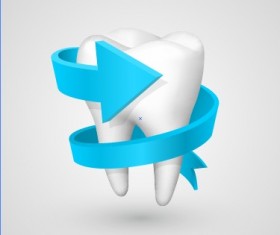 Tooth creative design vector material 02