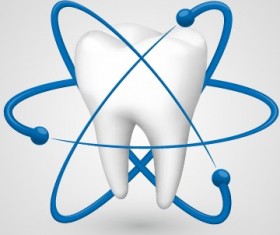 Tooth creative design vector material 03