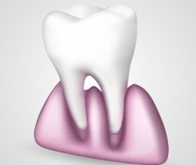 Tooth creative design vector material 05