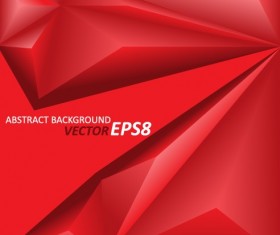 3D triangle geometry shapes background vector 02