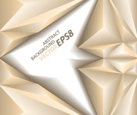 3D triangle geometry shapes background vector 03