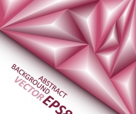 3D triangle geometry shapes background vector 04