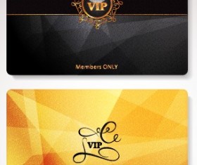 Glowing Vip card creative design vector set 01