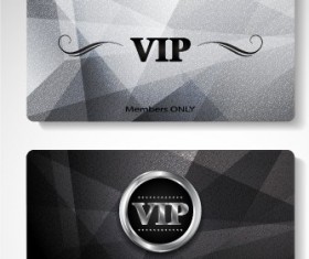 Glowing Vip card creative design vector set 02