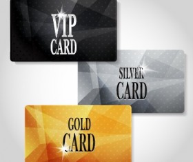 Glowing Vip card creative design vector set 03