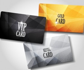 Glowing Vip card creative design vector set 05