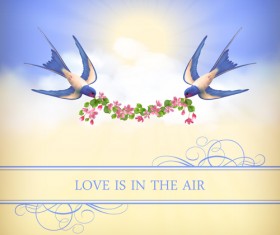 Vector set of spring flower cards design 04