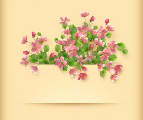 Vector set of spring flower cards design 05