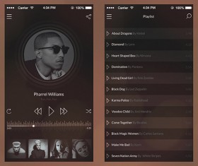 Vintage Music Player PSD Material