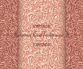 Vintage abstract floral background art