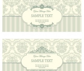 Vintage frame with ornate background vector 01