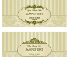 Vintage frame with ornate background vector 03