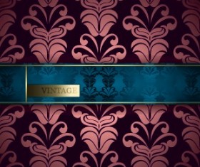 Vintage ornate ornaments pattern background art 01