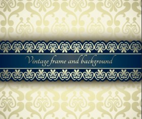 Vintage ornate ornaments pattern background art 02