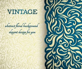 Vintage ornate ornaments pattern background art 03