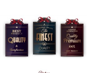 Vintage creative labels tags vector set 03