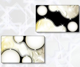 Shiny abstract colored cards design vector 03