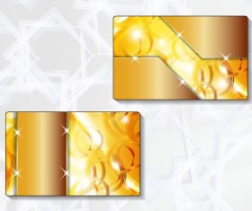 Shiny abstract colored cards design vector 04