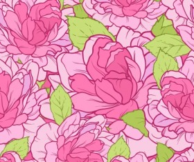 Beautiful flowers seamless pattern art vector 02