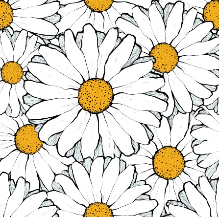 Beautiful flowers seamless pattern art vector 03