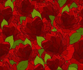 Beautiful flowers seamless pattern art vector 05