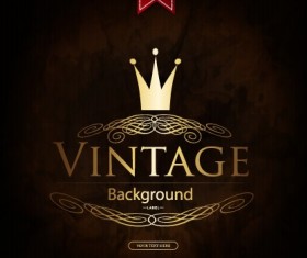 luxurious royal vintage background vector material 01
