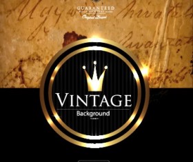 luxurious royal vintage background vector material 03
