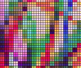 Blurred mosaic colored background art vector 01