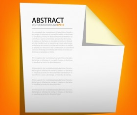 origami with orange background vector graphic