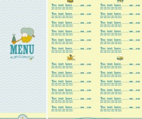 restaurant menu list design elements 02