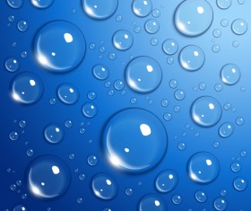 Transparent water drops design background vector 01